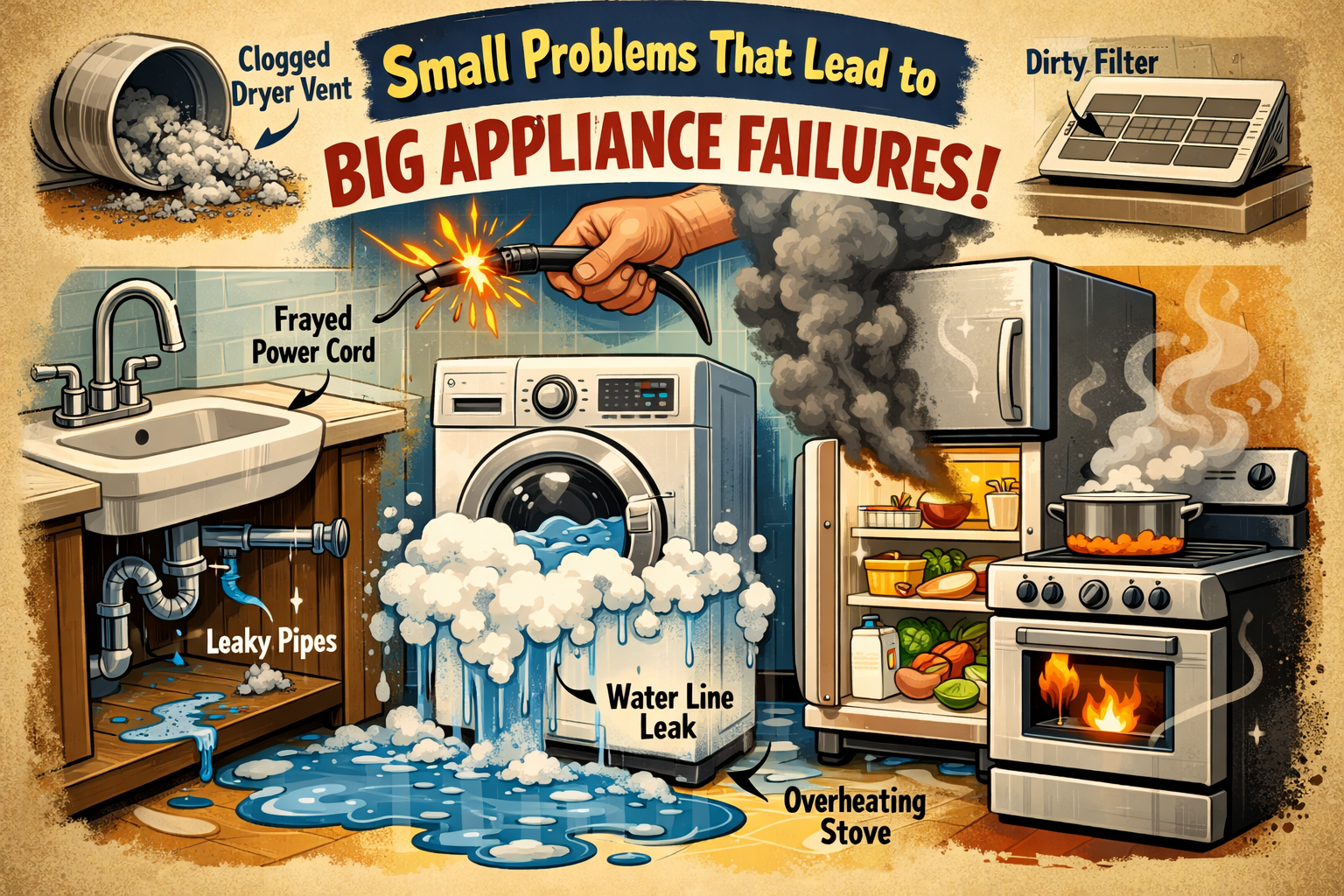 Small Problems That Lead to Big Appliance Failures
