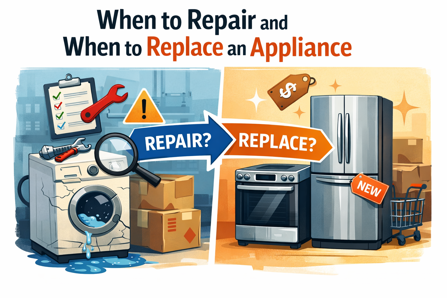 When to Repair and When to Replace an Appliance